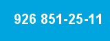 926 851-25-11